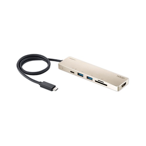 UH3239 6포트 USB C 멀티 허브 도킹스테이션 (충전 포트 내장)